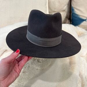 Janessa Leone charcoal Gray Hat